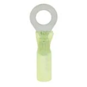 #12-10AWG #10 Stud Heat Shrink Insulated Ring Terminals, 25 pack