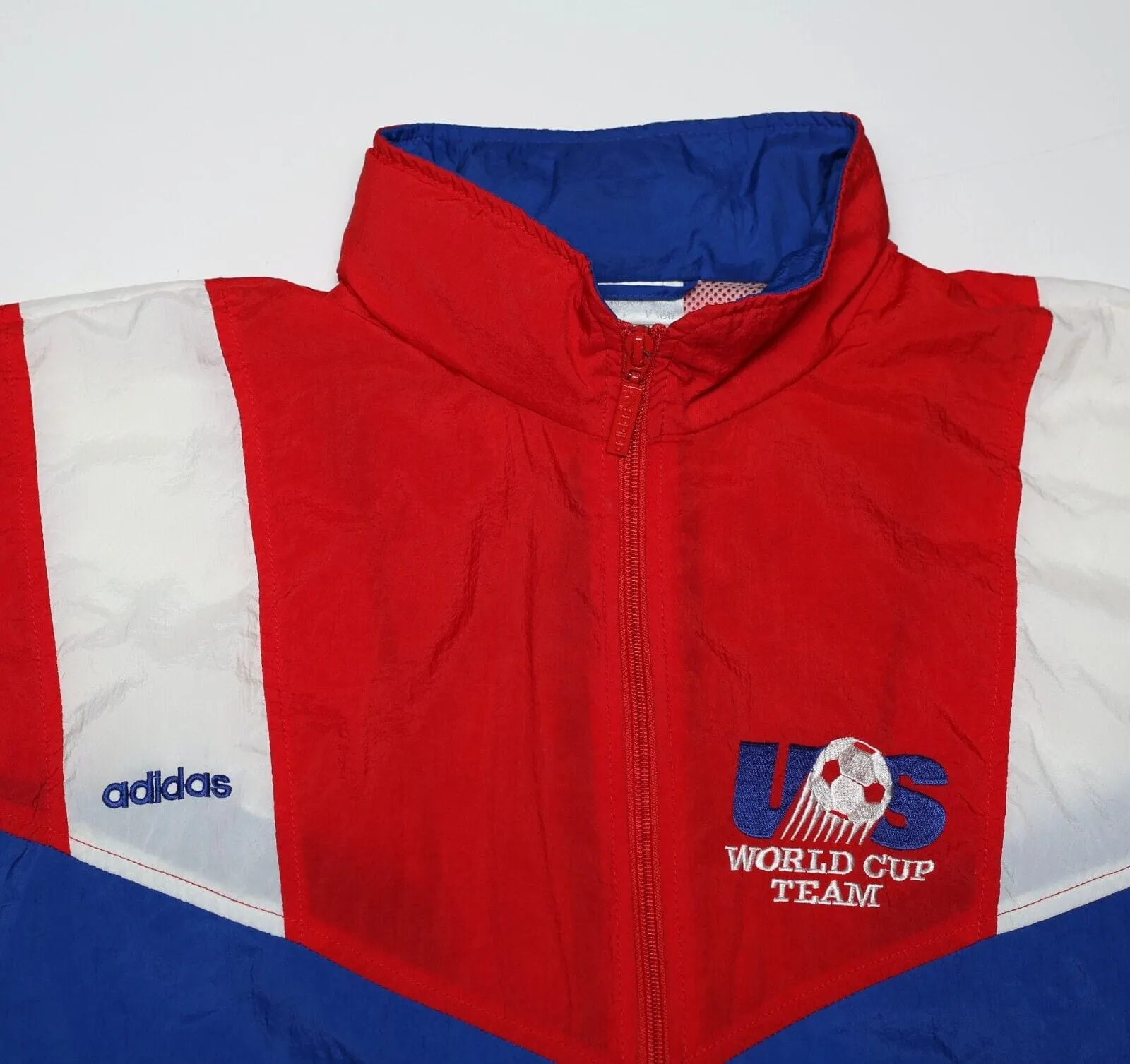 1992/94 USA Vintage adidas Football Soccer Shell Jacket (S/M) Jones, Lalas Era