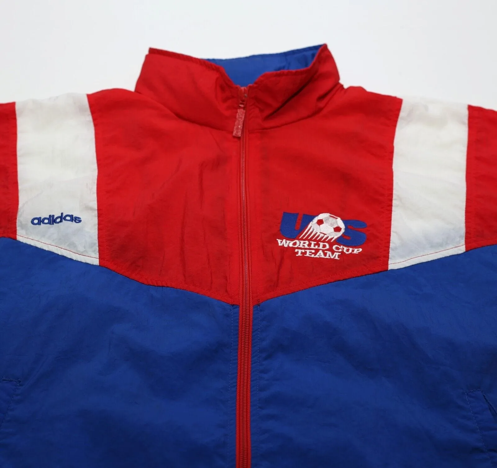 1992/94 USA Vintage adidas Football Soccer Shell Jacket (S/M) Jones, Lalas Era