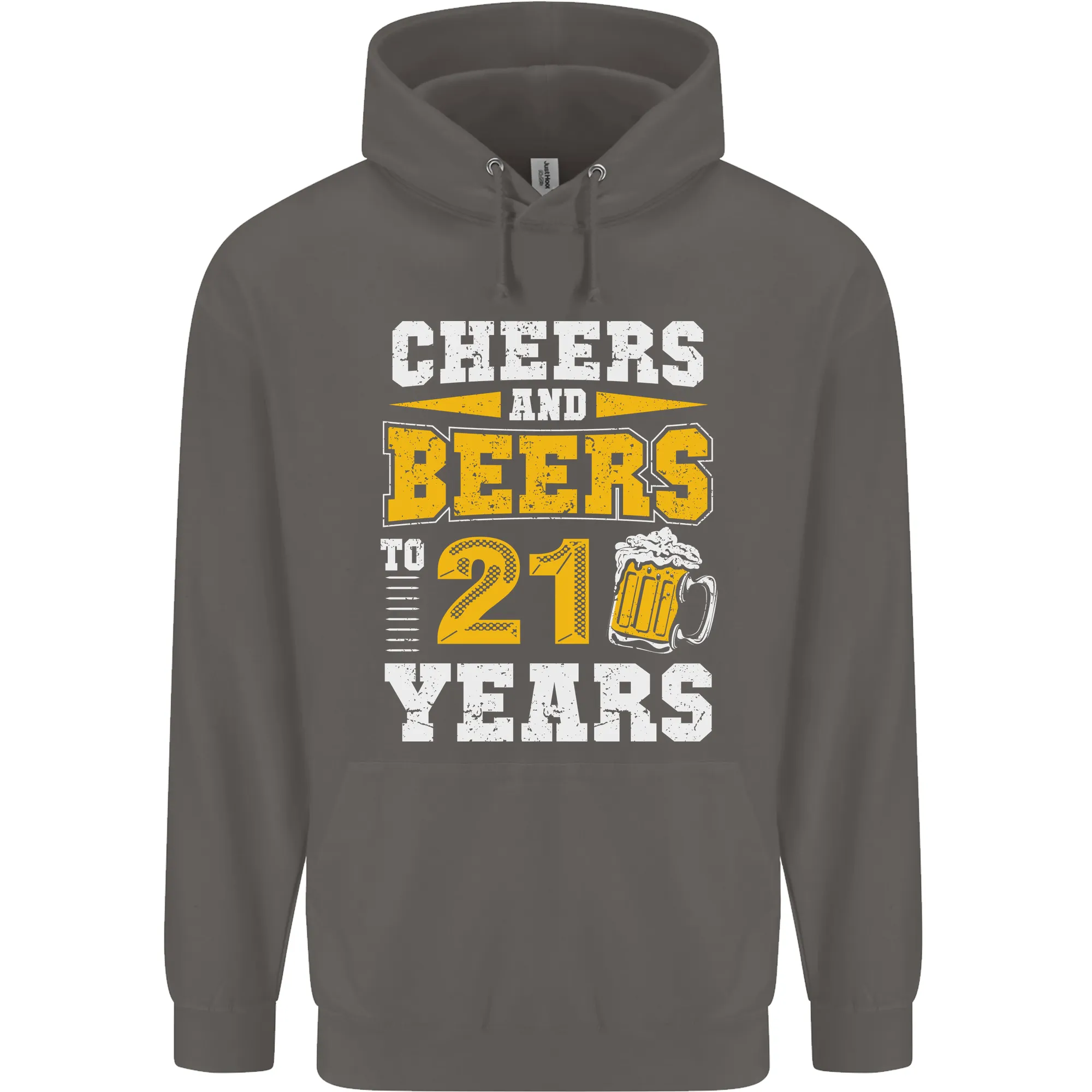 21st Birthday 21 Year Old Funny Alcohol Mens 80% Cotton Hoodie