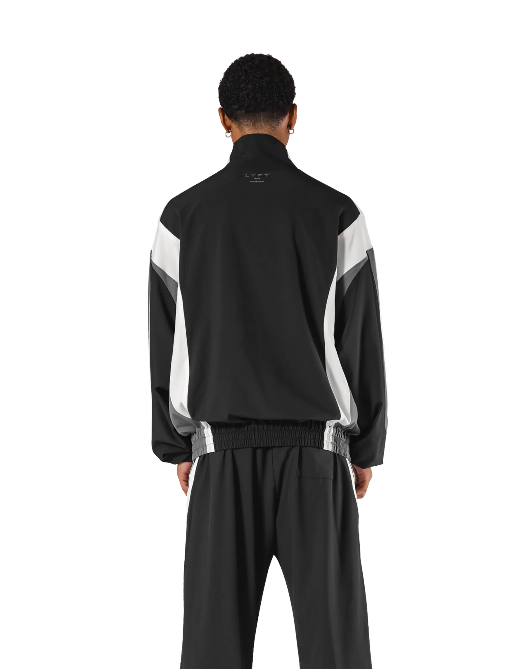 2Line Oversize Track Jacket - Black