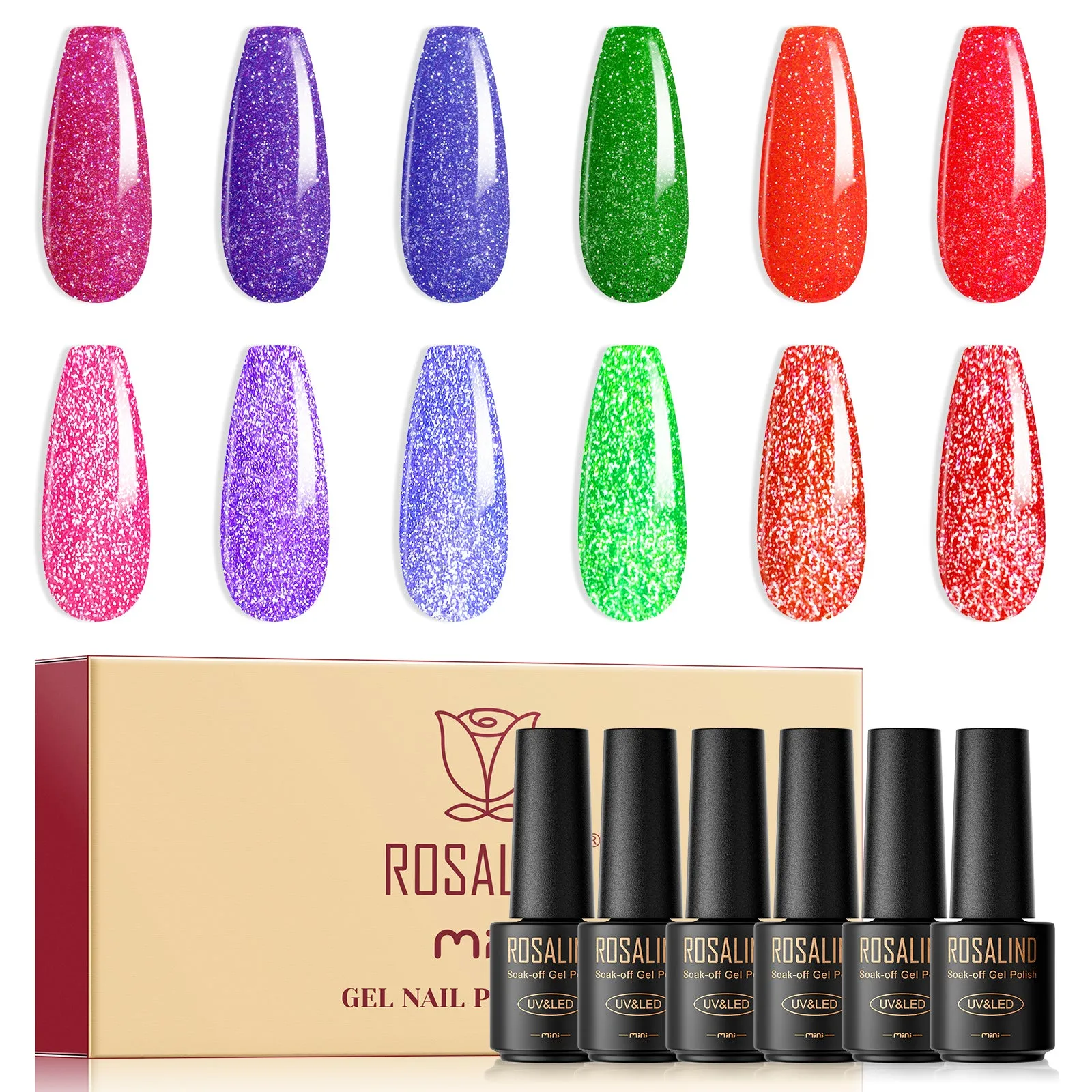 6PCS Nail Gel Polish-Multi-colors For Choose