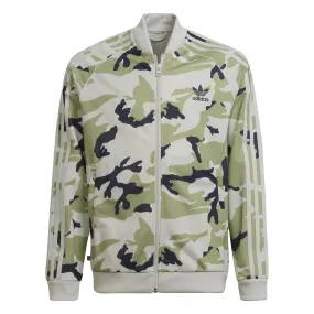 Adidas Big Kid's Camo SST Track Jacket Orbit Grey-Magic Lime-Shadow Navy