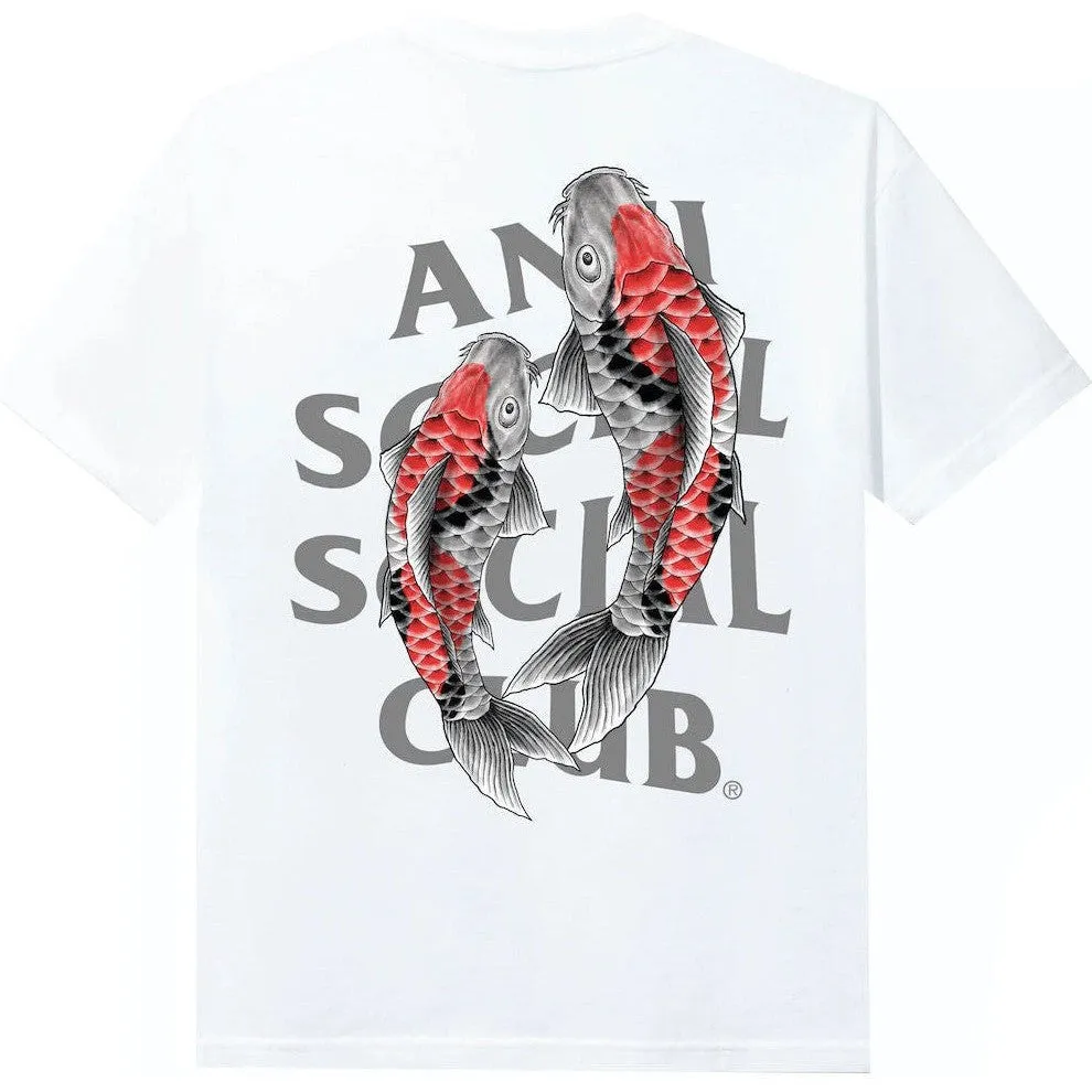 Anti Social Social Club Koi Garden 3M Reflective Tee White