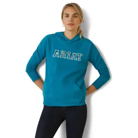 Ariat Ladies 3D Logo 2.0 Hoodie - Mosaic Blue