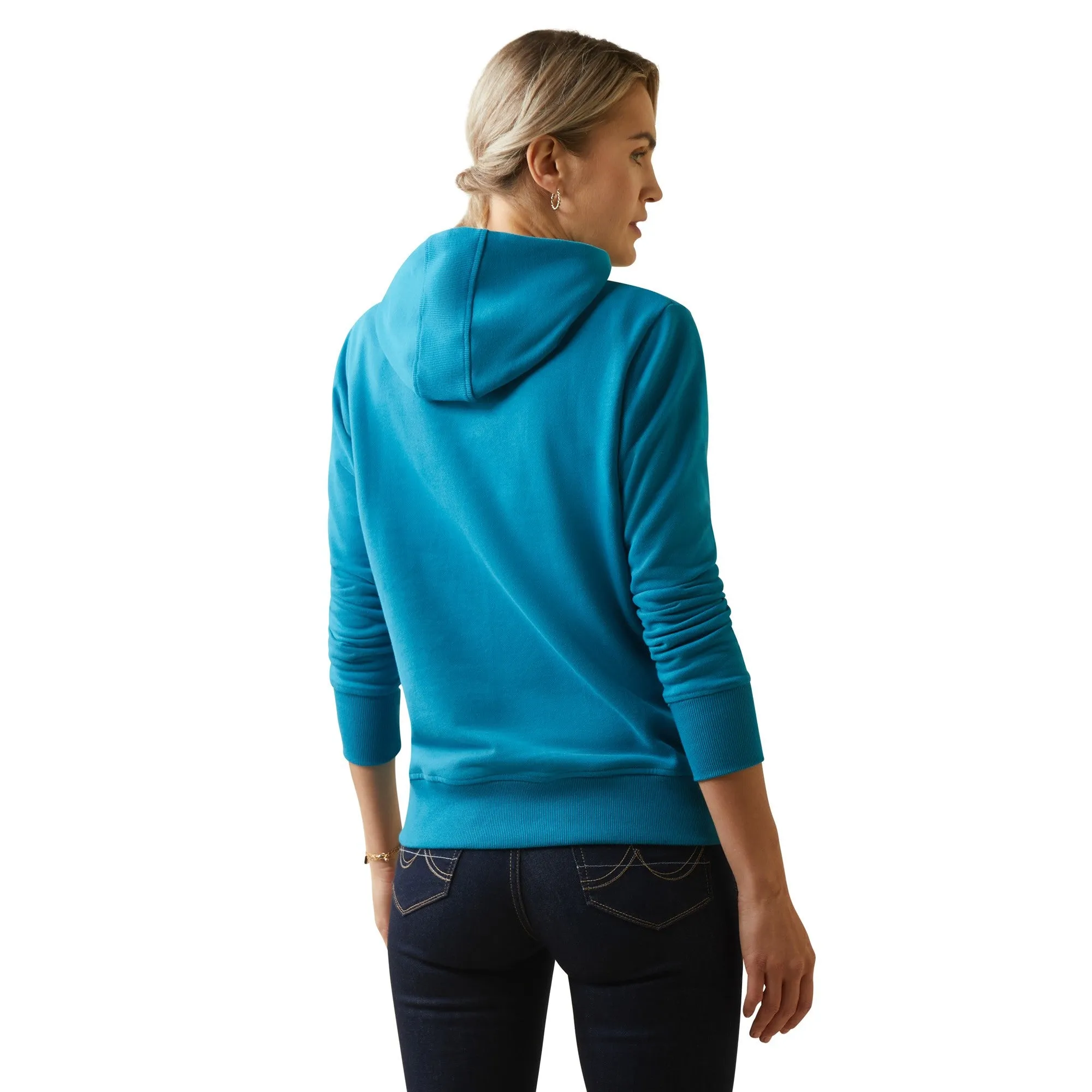 Ariat Ladies 3D Logo 2.0 Hoodie - Mosaic Blue