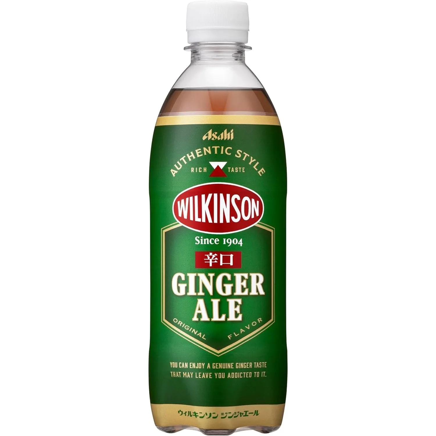 Asahi Wilkinson Dry Ginger Ale 500ml (Pack of 6 Bottles)