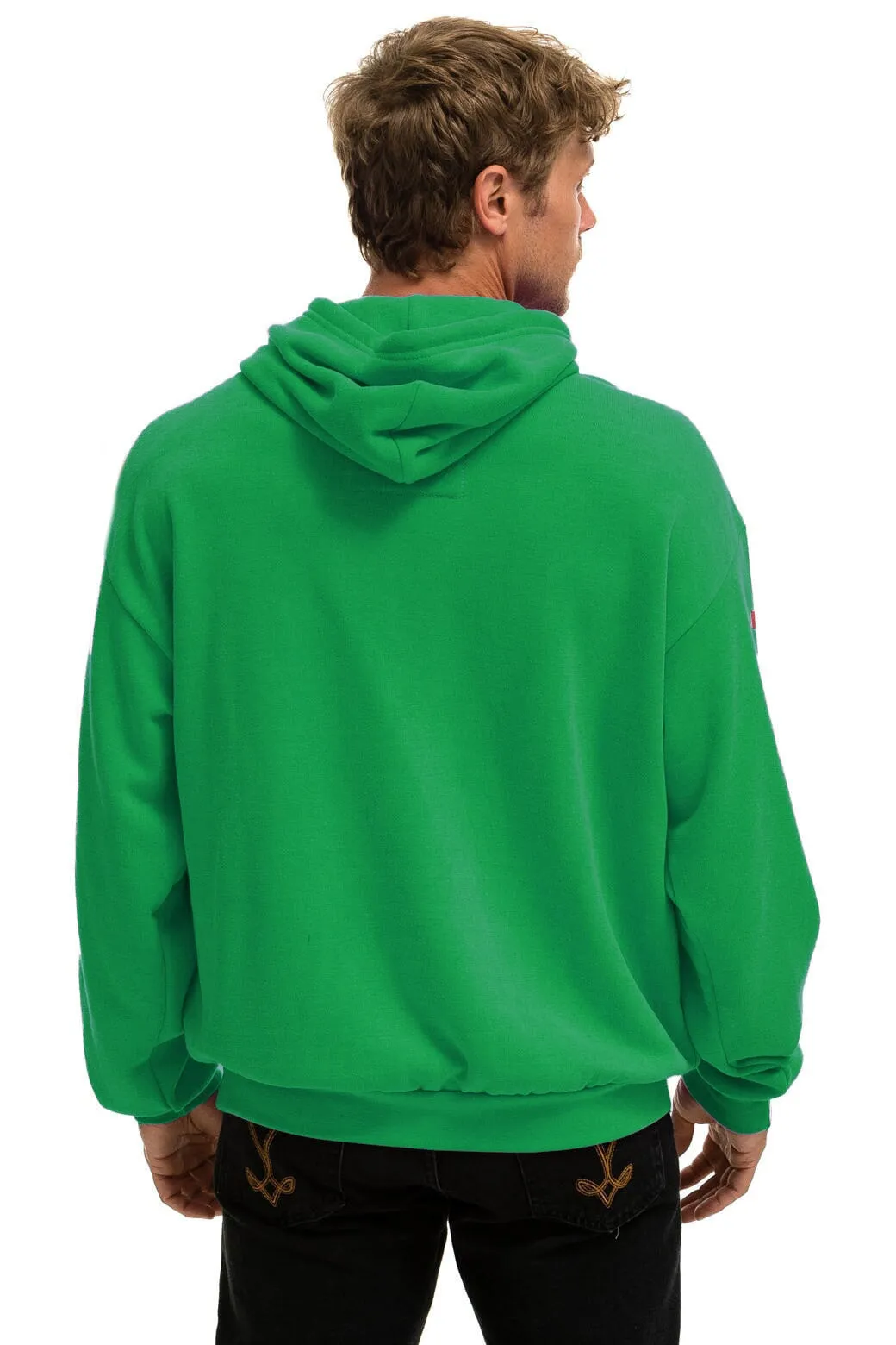 AVIATOR NATION AUSTIN RELAXED PULLOVER HOODIE - KELLY GREEN