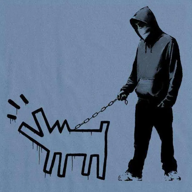 Banksy Walking the Dog T-Shirt