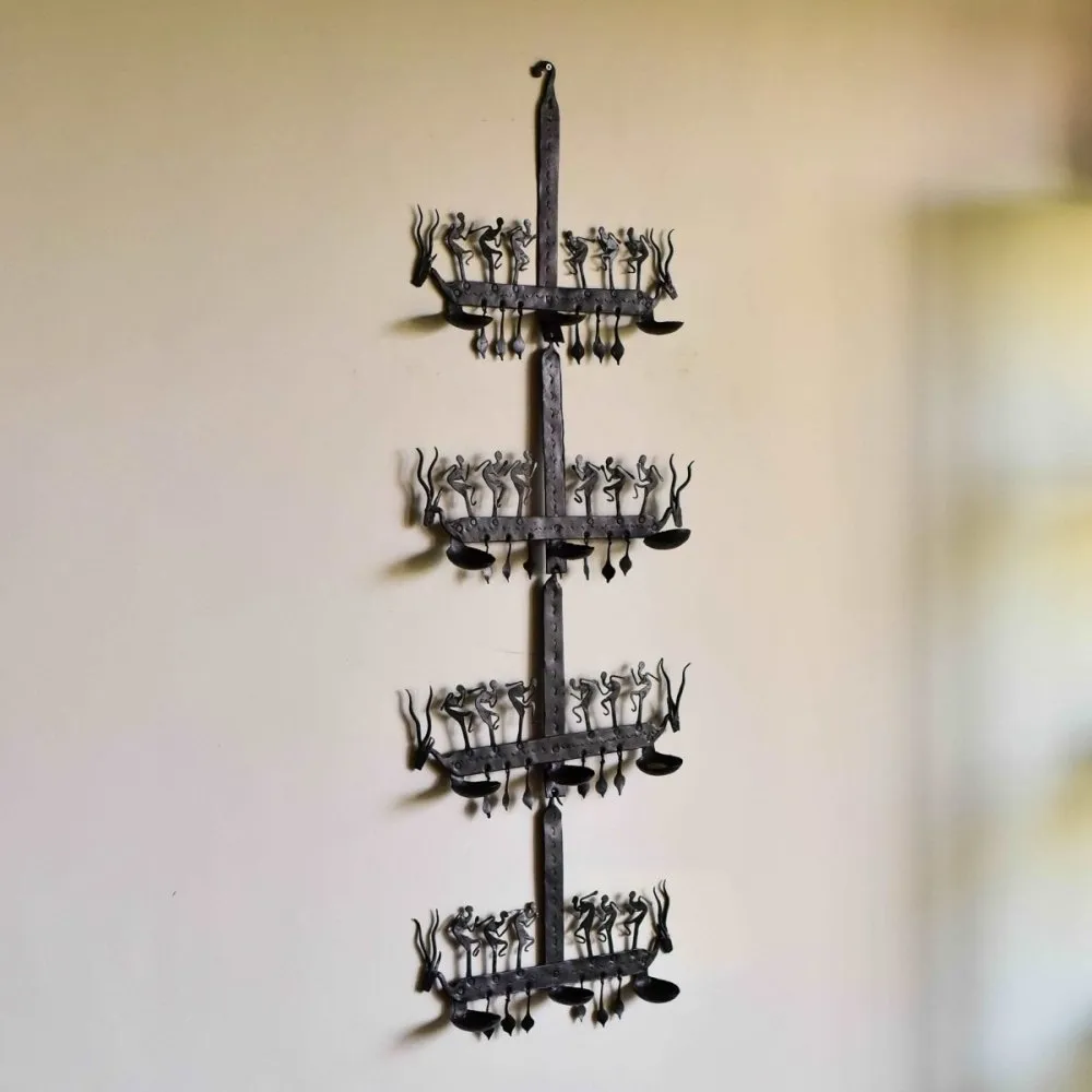 Bastar Tribal Wrought Iron Decorative Stand