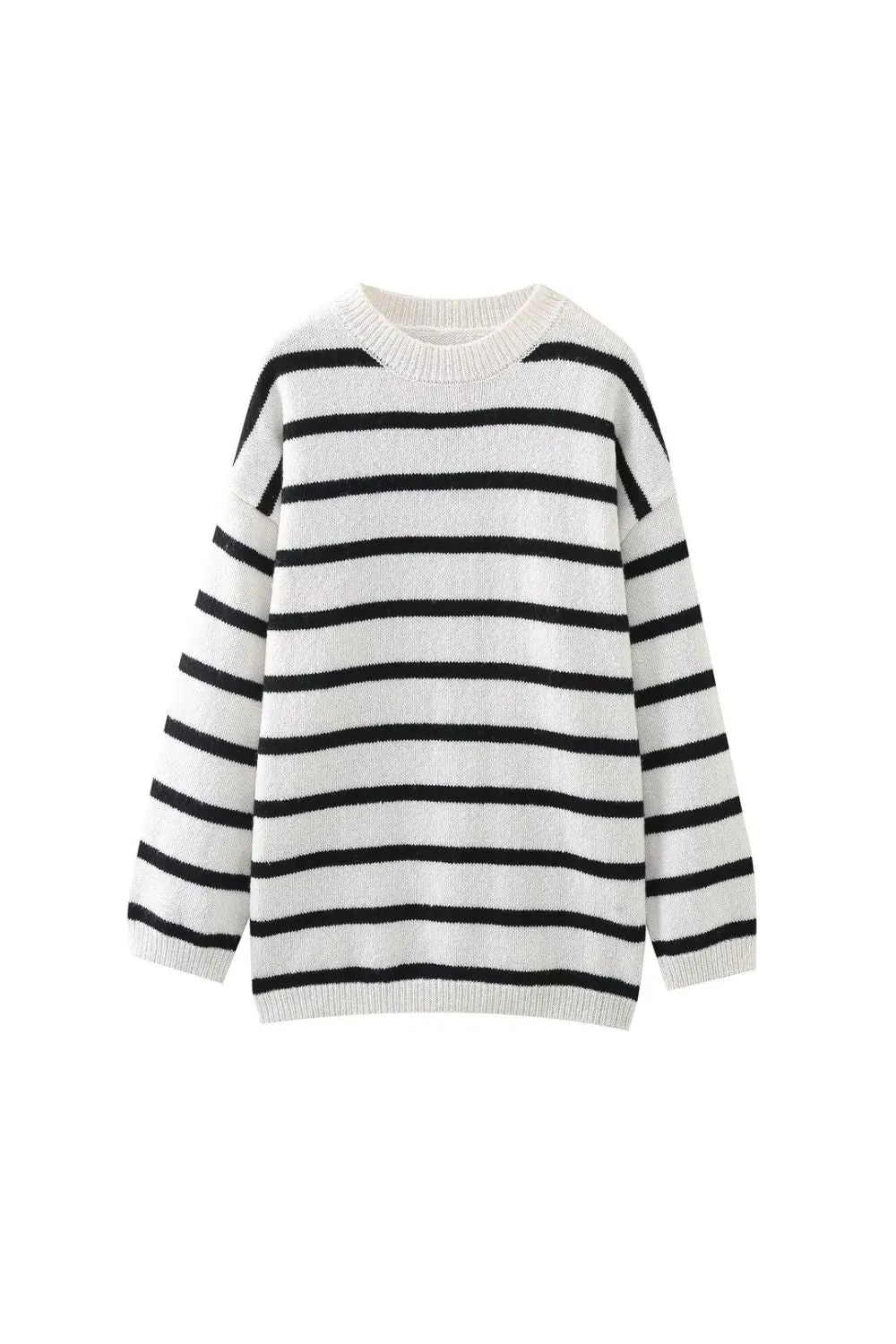 'Beatrisa'Versatile Round-Neck Long Sweater