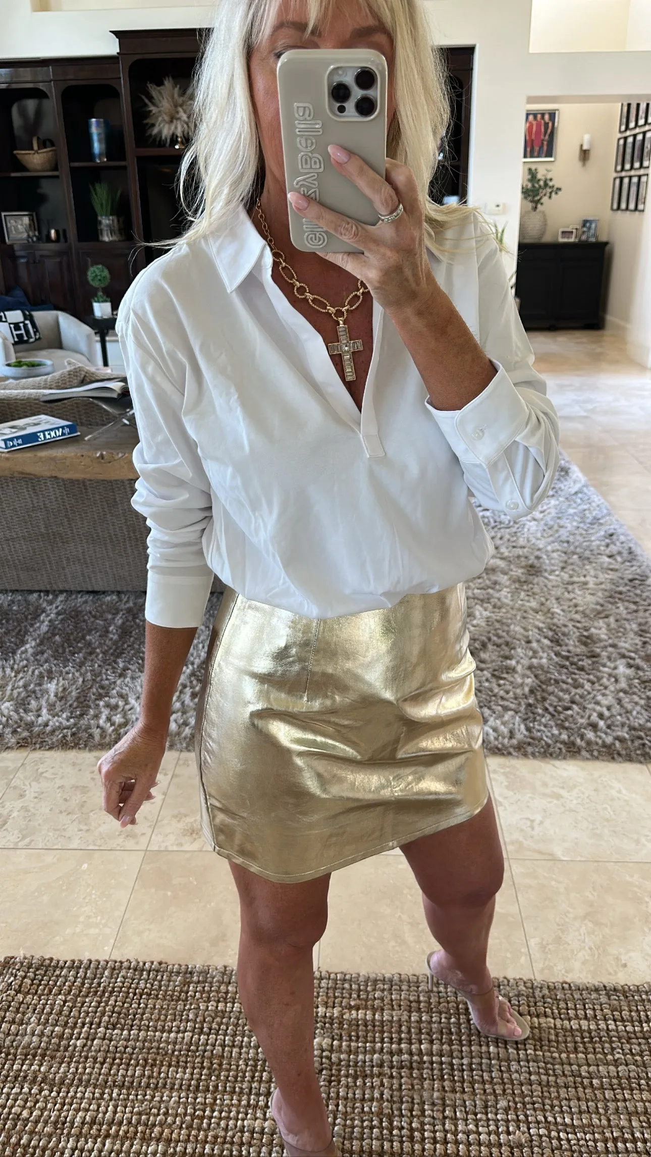 BEST SELLER!! Gold Metallic Skirt