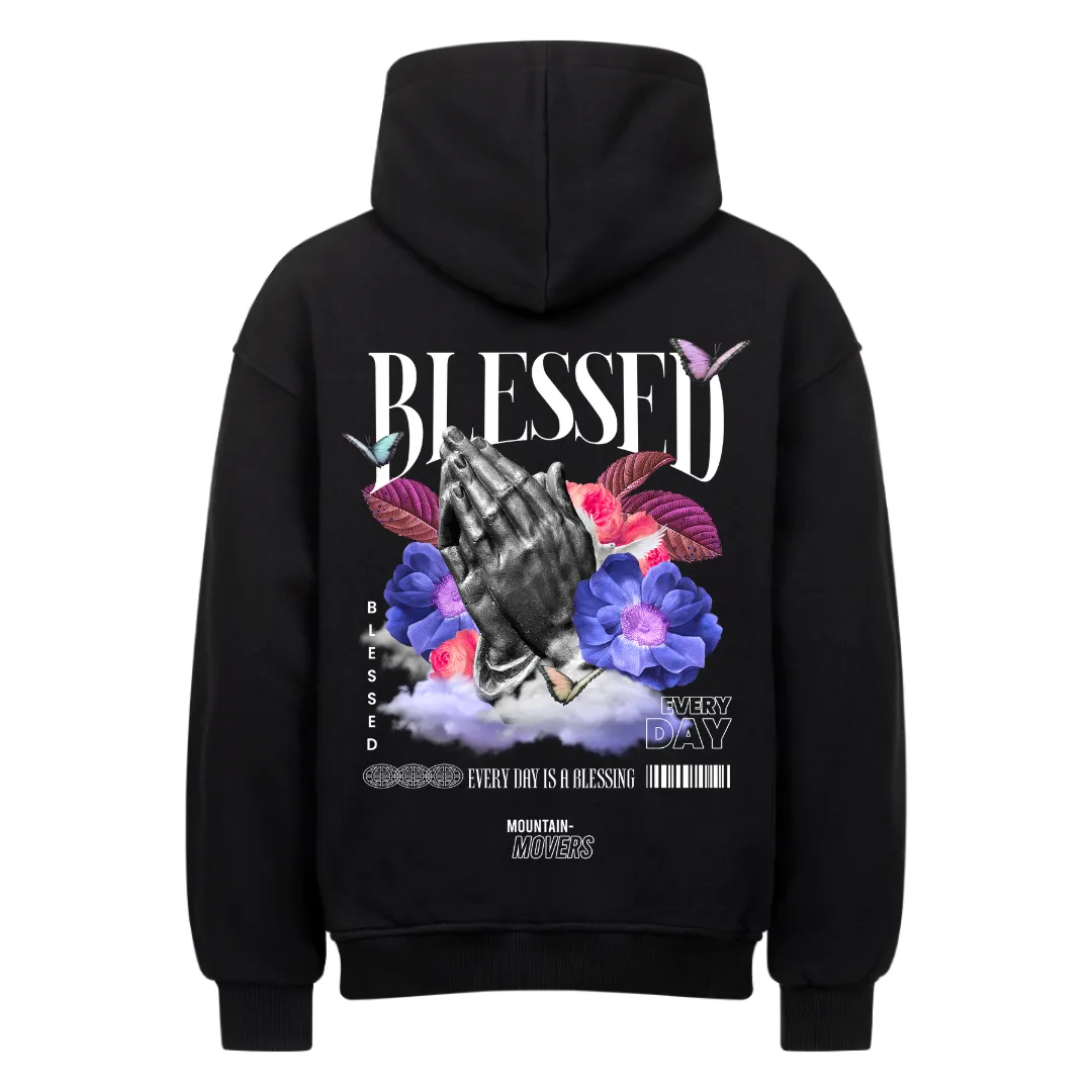 Blessed Streetwear Oversized Hoodie BackPrint