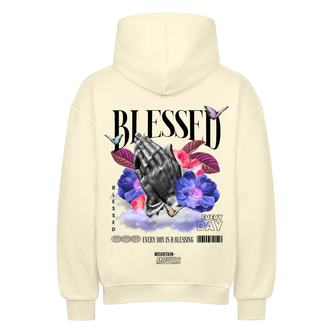 Blessed Streetwear Oversized Hoodie BackPrint