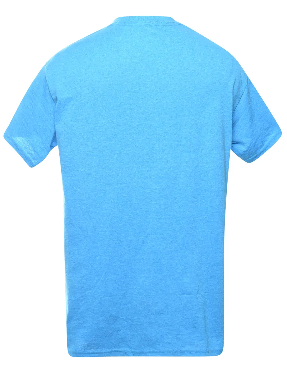 Blue Plain T-shirt - M