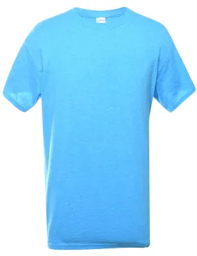 Blue Plain T-shirt - M