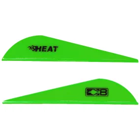 Bohning Heat Vanes Neon Green 36 Pk.