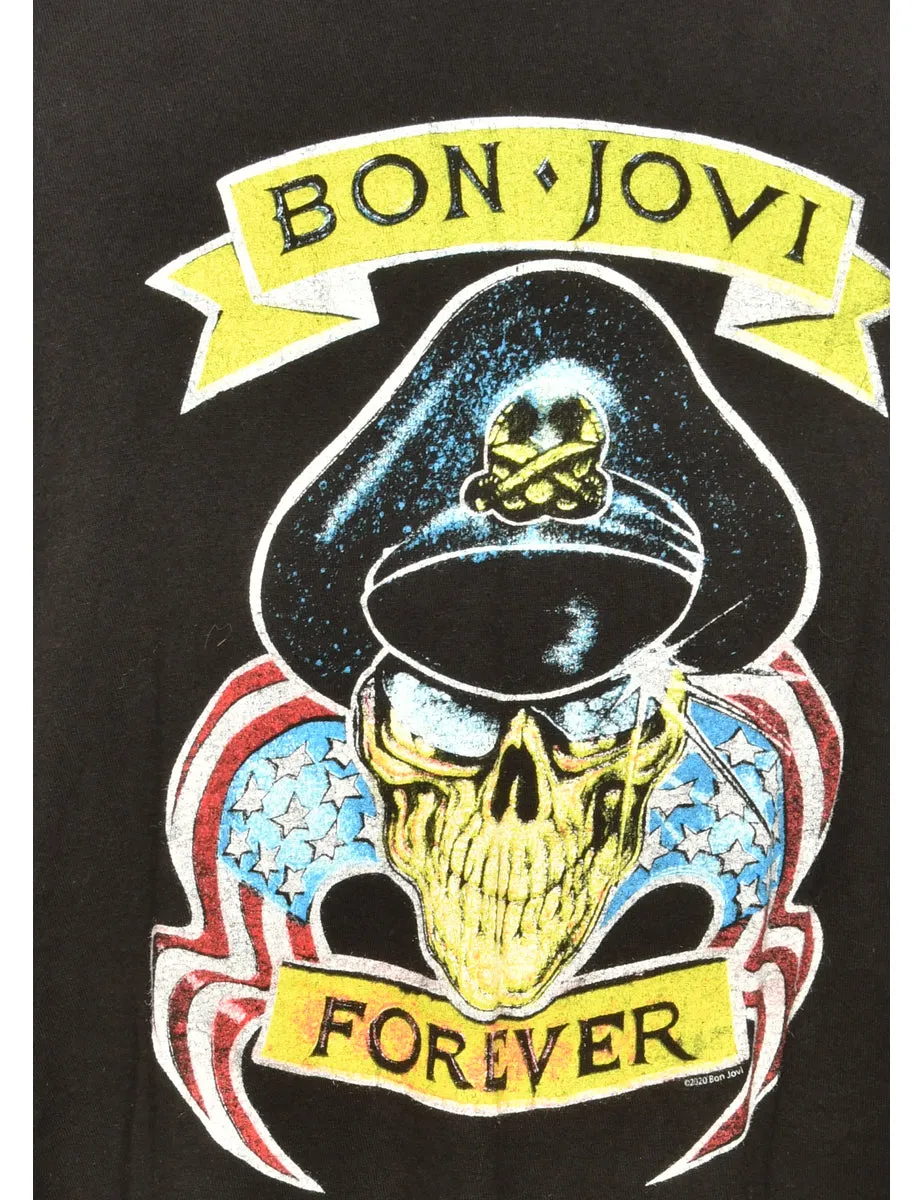 Bon.Joy Black Printed T-shirt - L