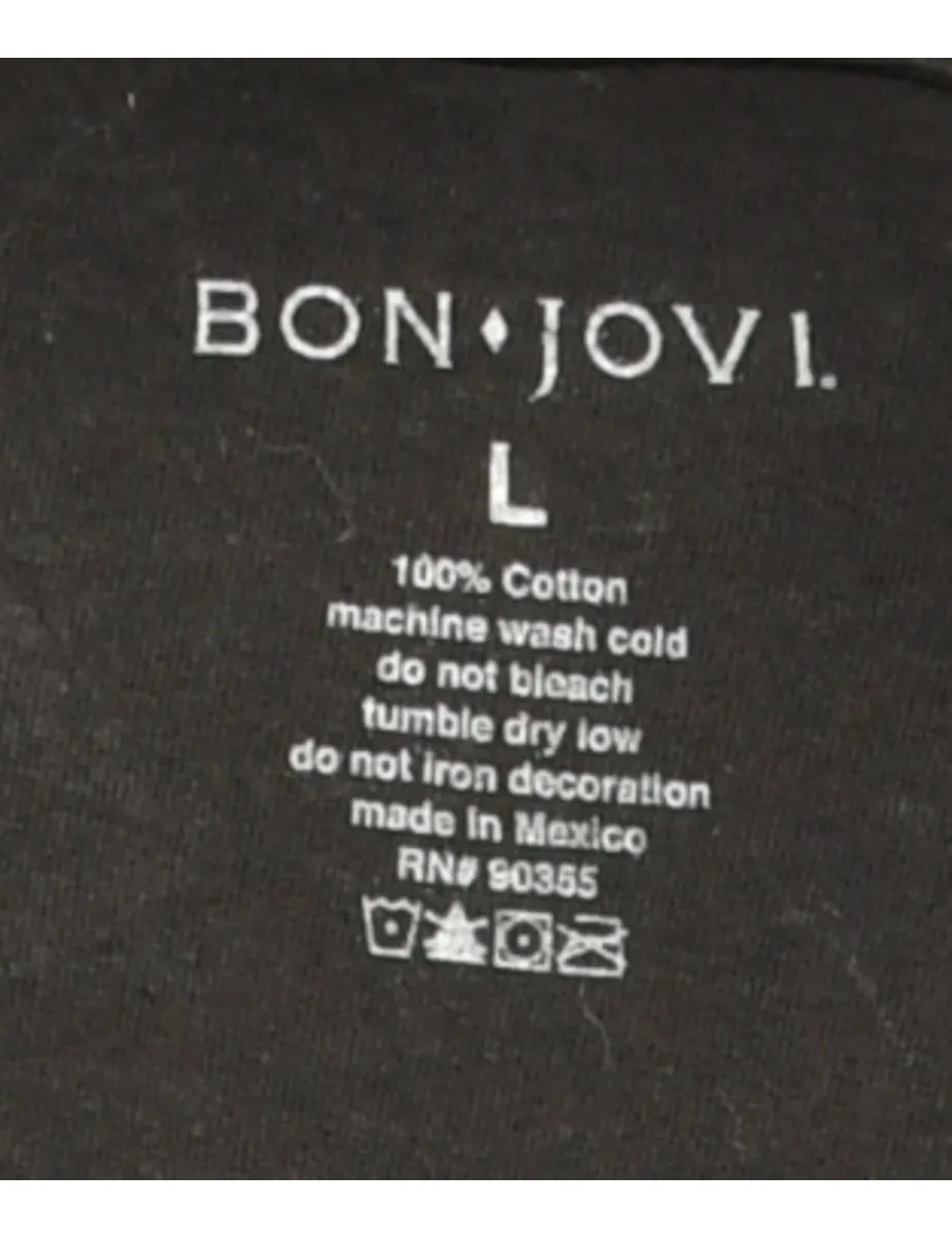 Bon.Joy Black Printed T-shirt - L