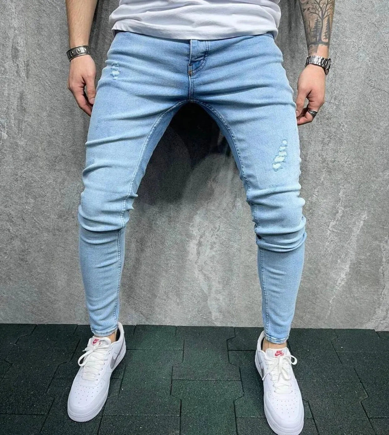 Boyfriend Skinny Denim Pants