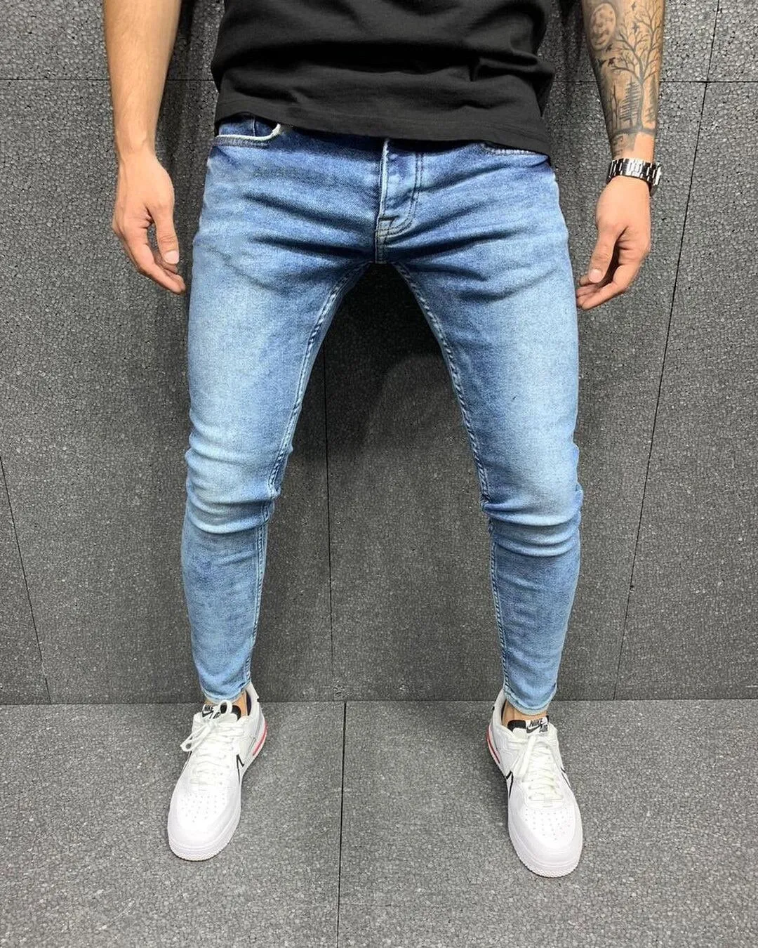 Boyfriend Skinny Denim Pants