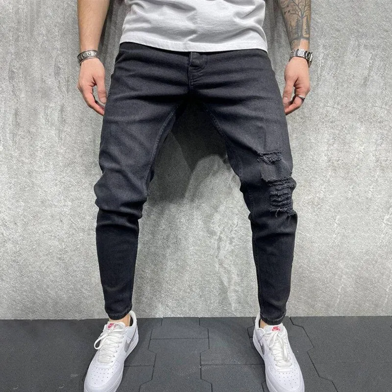 Boyfriend Skinny Denim Pants