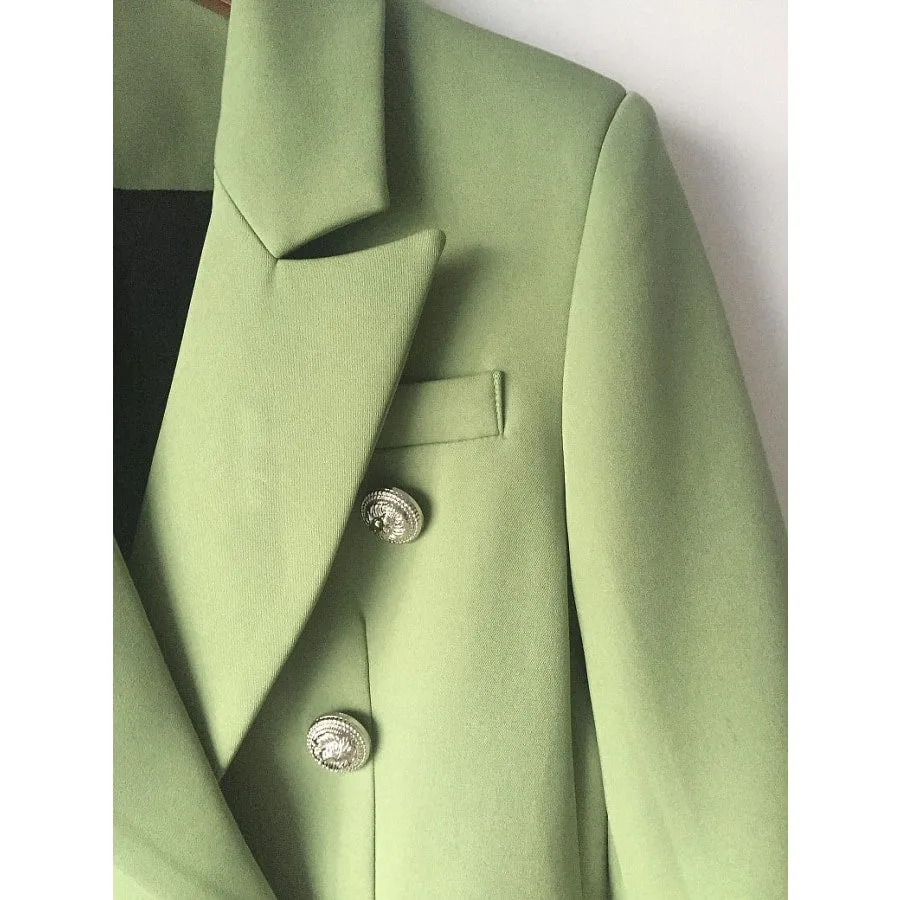 BUCKINGHAM Button Blazer - Green