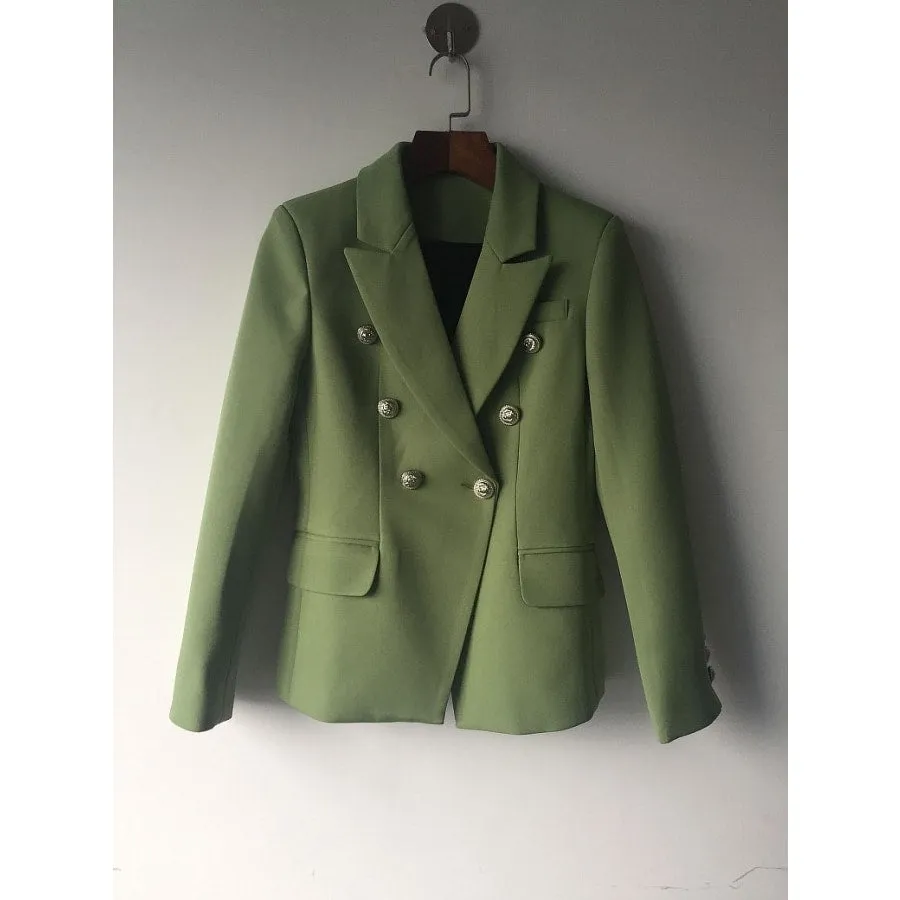 BUCKINGHAM Button Blazer - Green