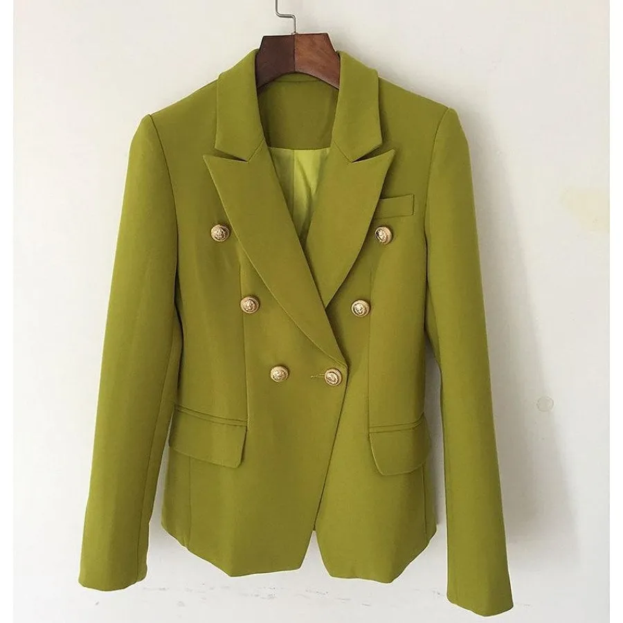 BUCKINGHAM Button Blazer - Green