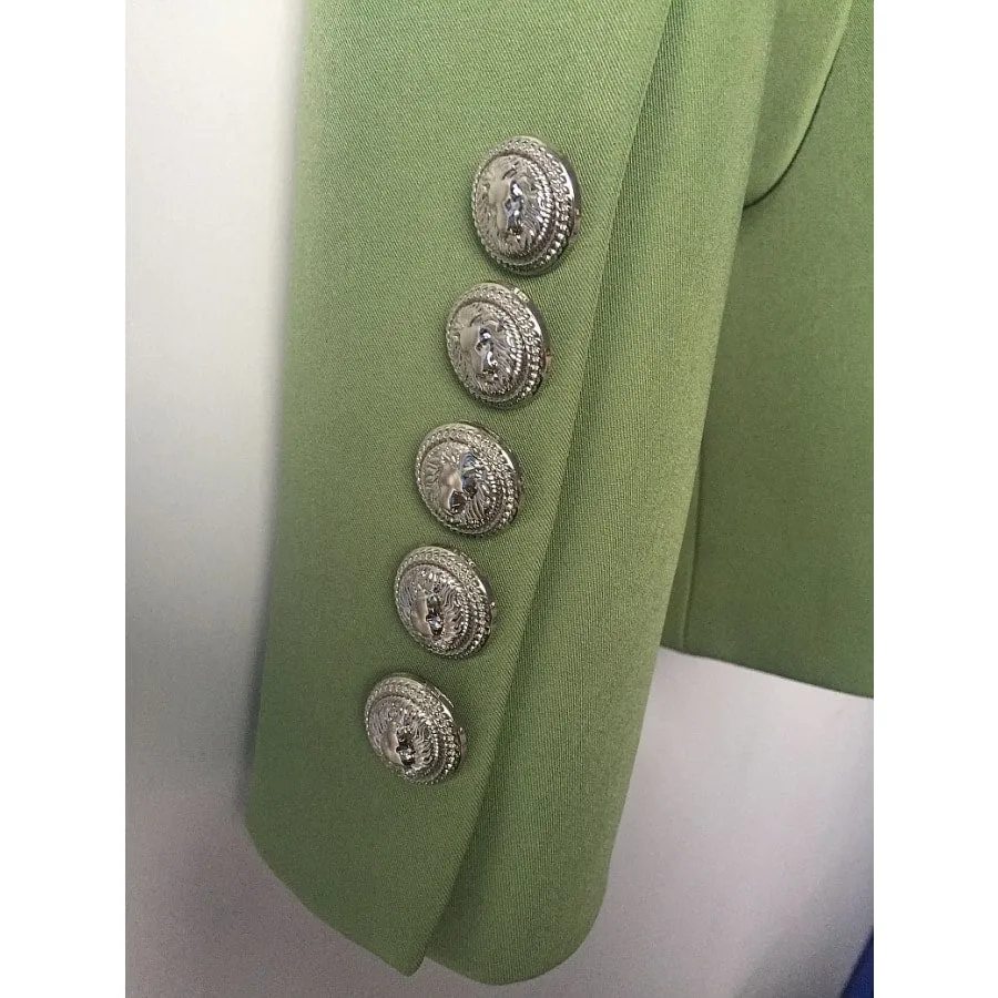 BUCKINGHAM Button Blazer - Green