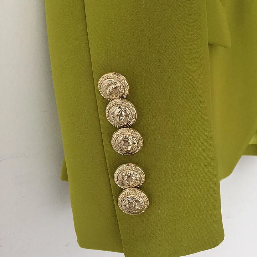 BUCKINGHAM Button Blazer - Green