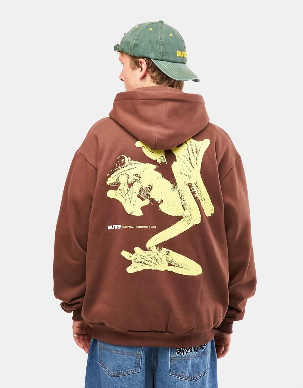 Butter Goods Amphibian Pullover Hoodie - Chocolate