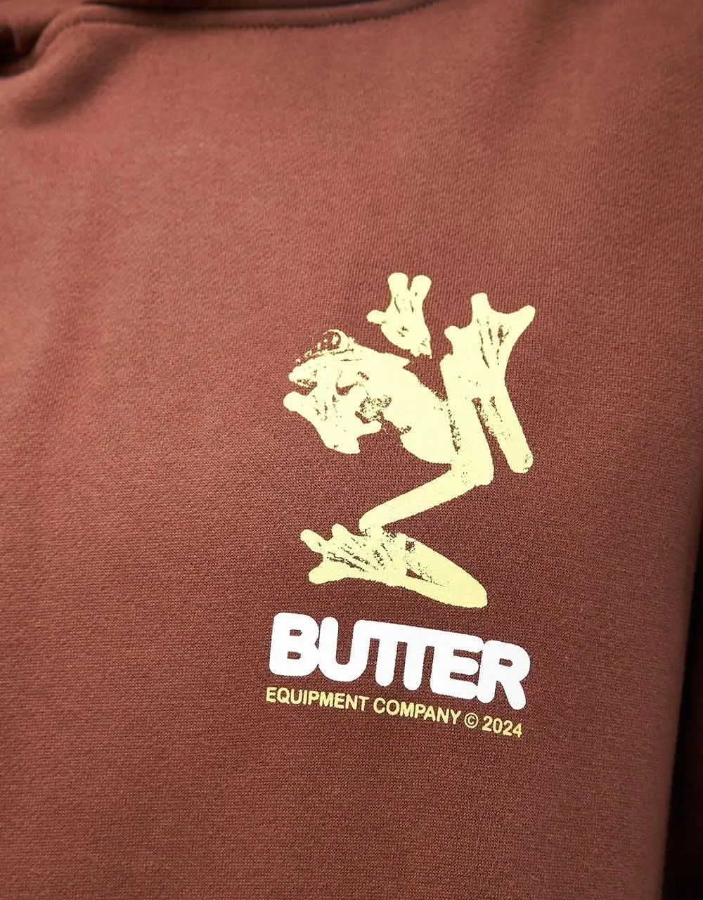 Butter Goods Amphibian Pullover Hoodie - Chocolate