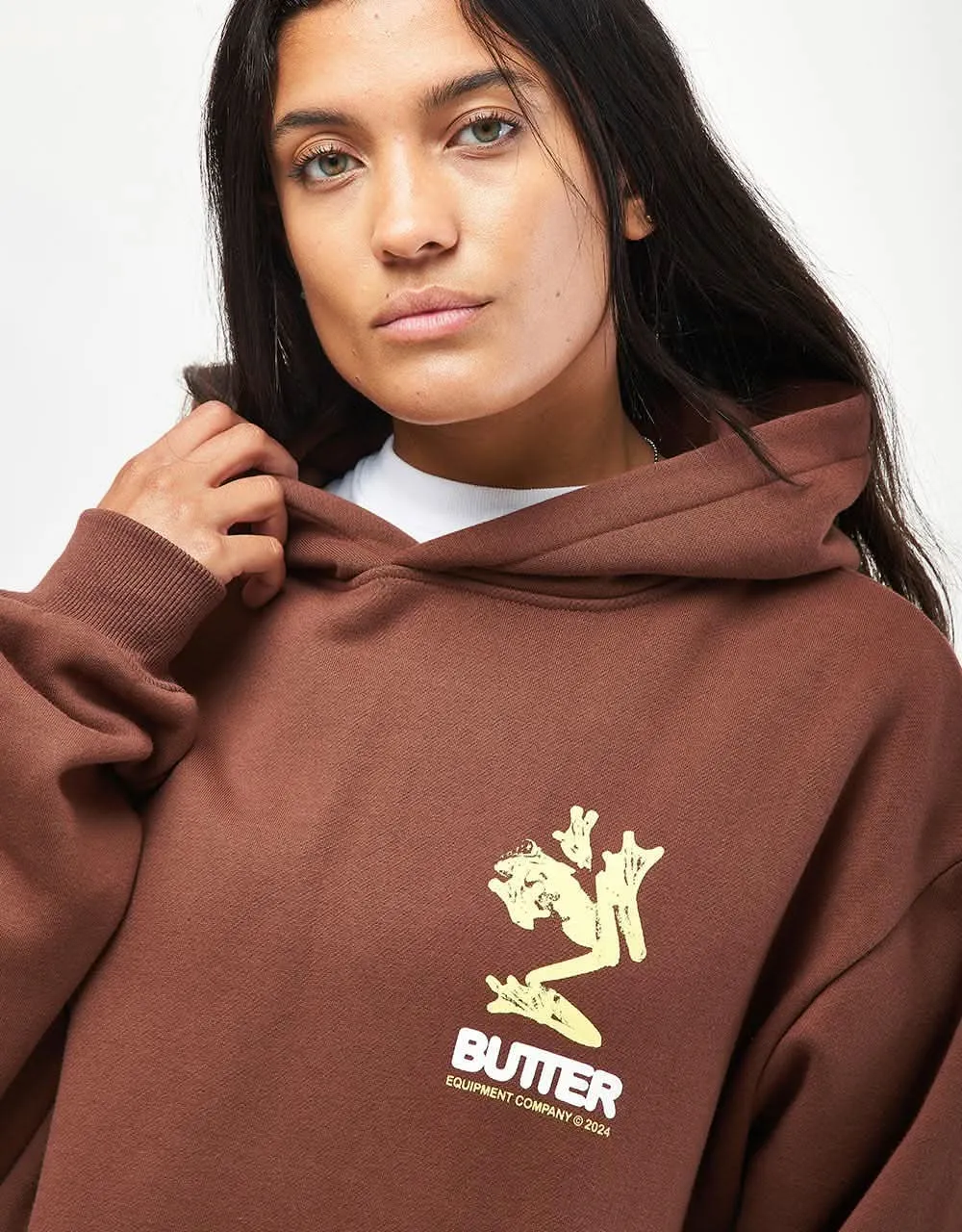 Butter Goods Amphibian Pullover Hoodie - Chocolate