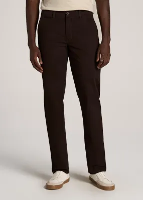 Carman TAPERED Chinos in Chocolate - Pants for Tall Men