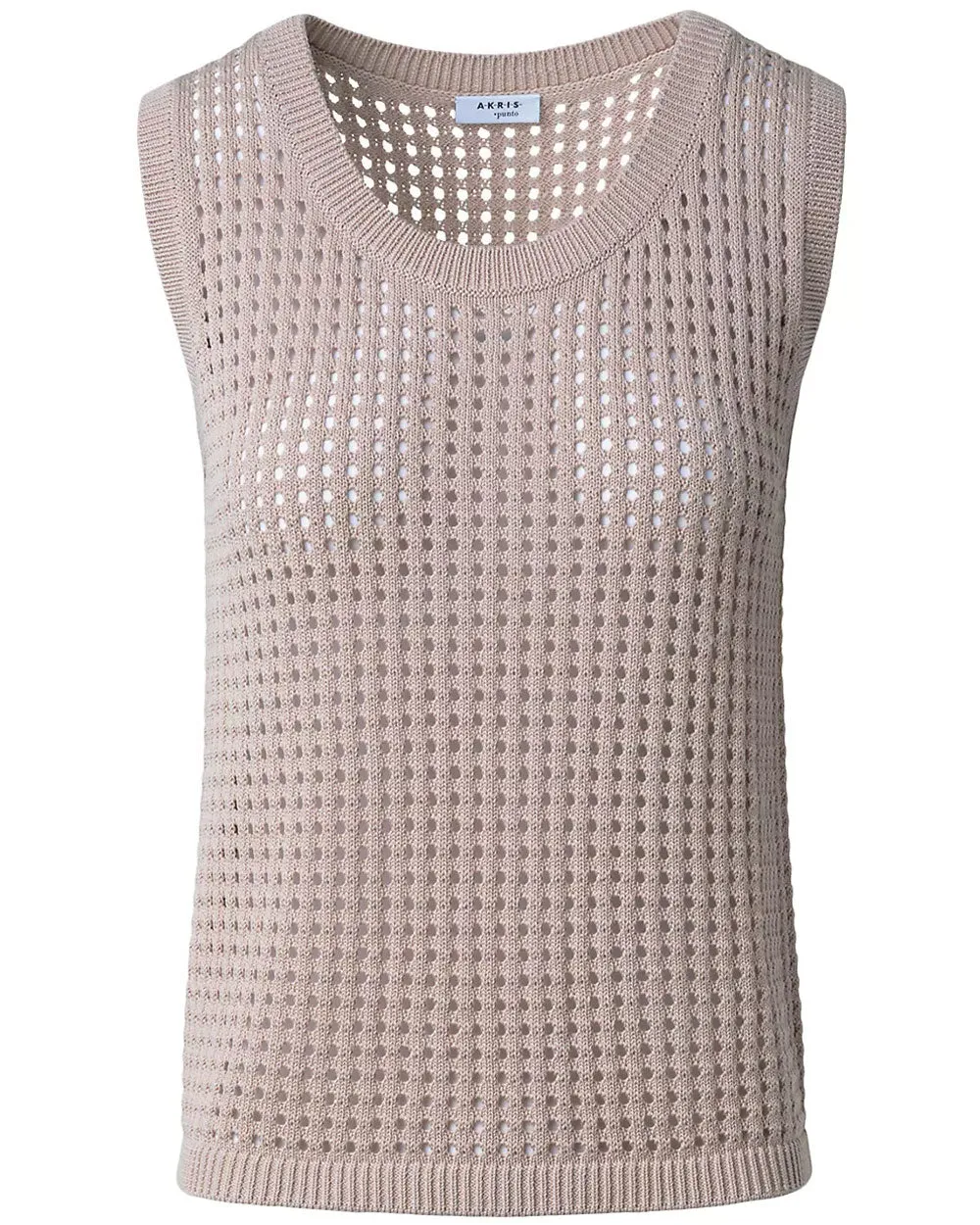 Cashew Mesh Knit Boxy Top