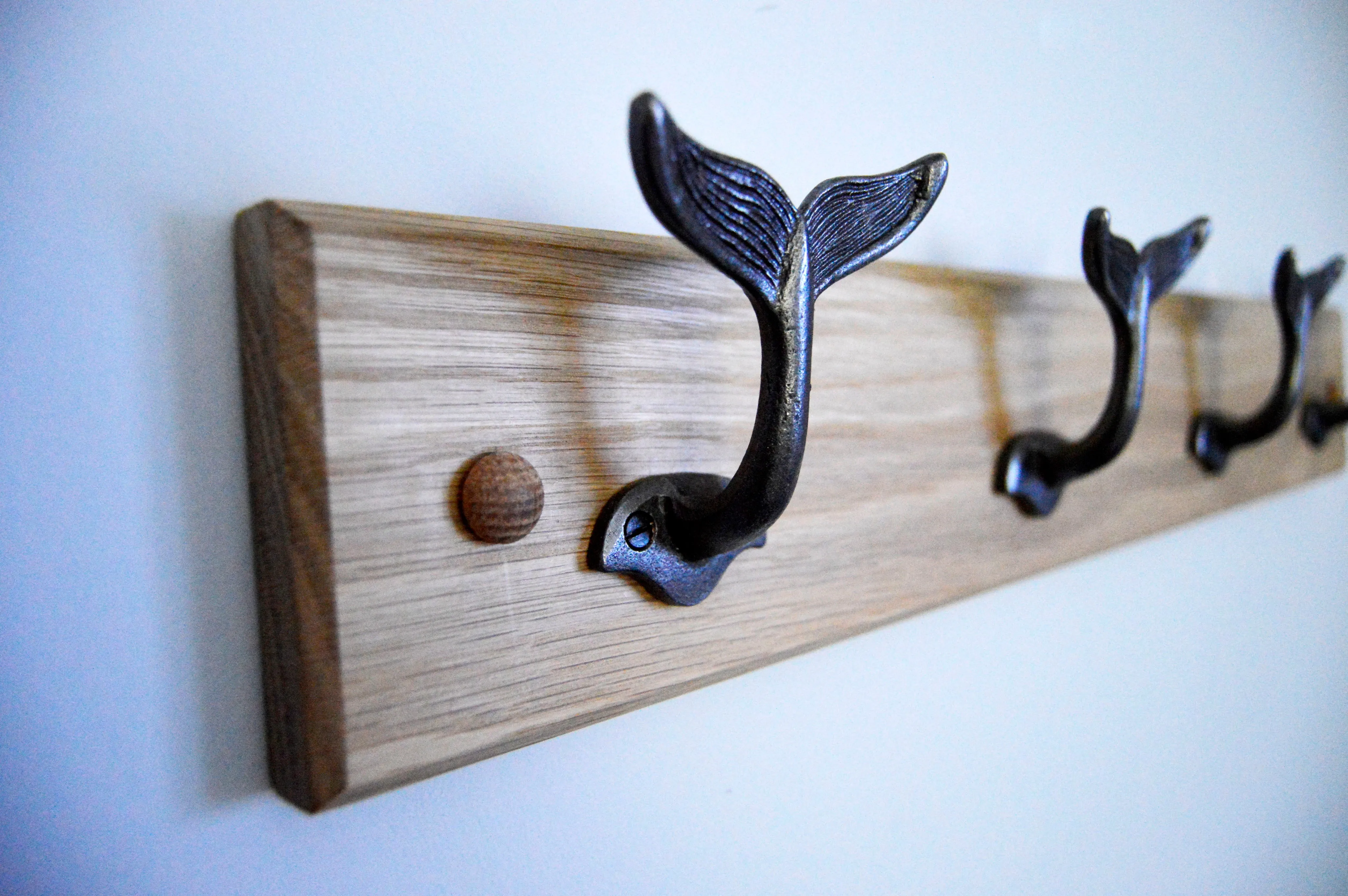 Cast Iron Whale Tail Coat Hooks