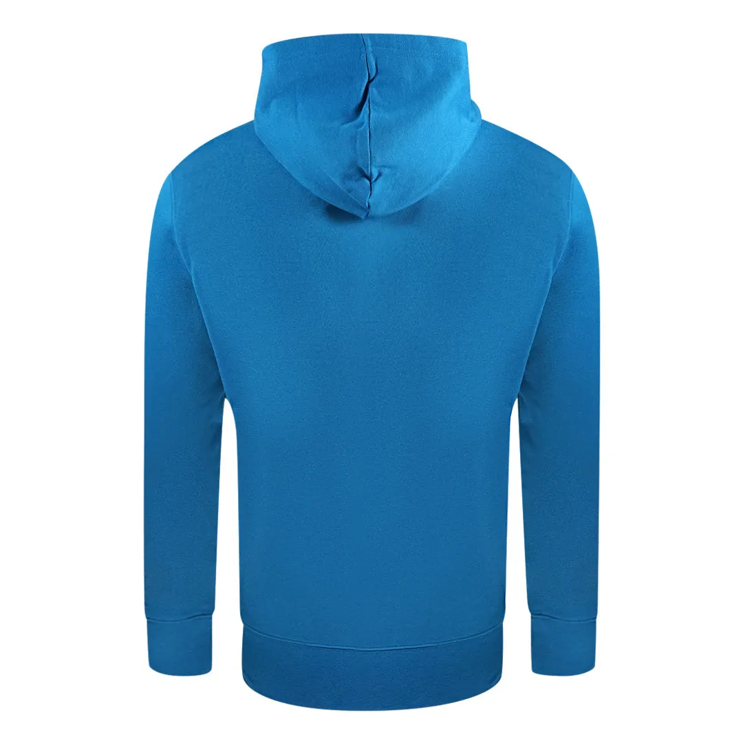 Champion Half Zip Flap Pocket Blue Hoodie