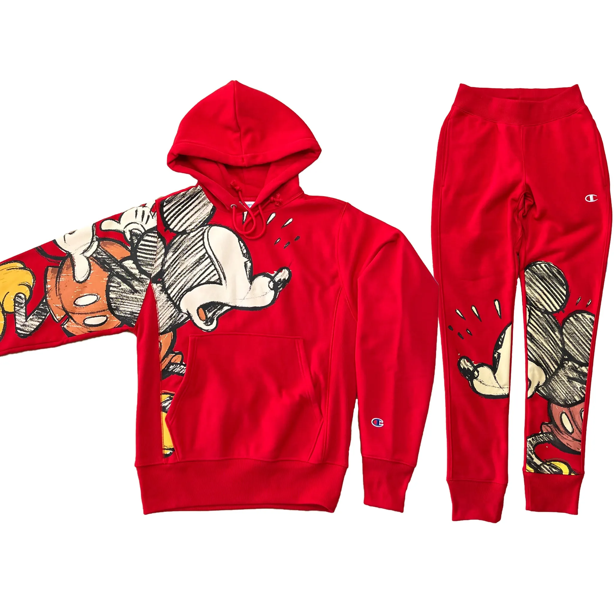 Champion X Disney Mickey Mouse Wraparound Reverse Weave Hoodie or Sweatpants