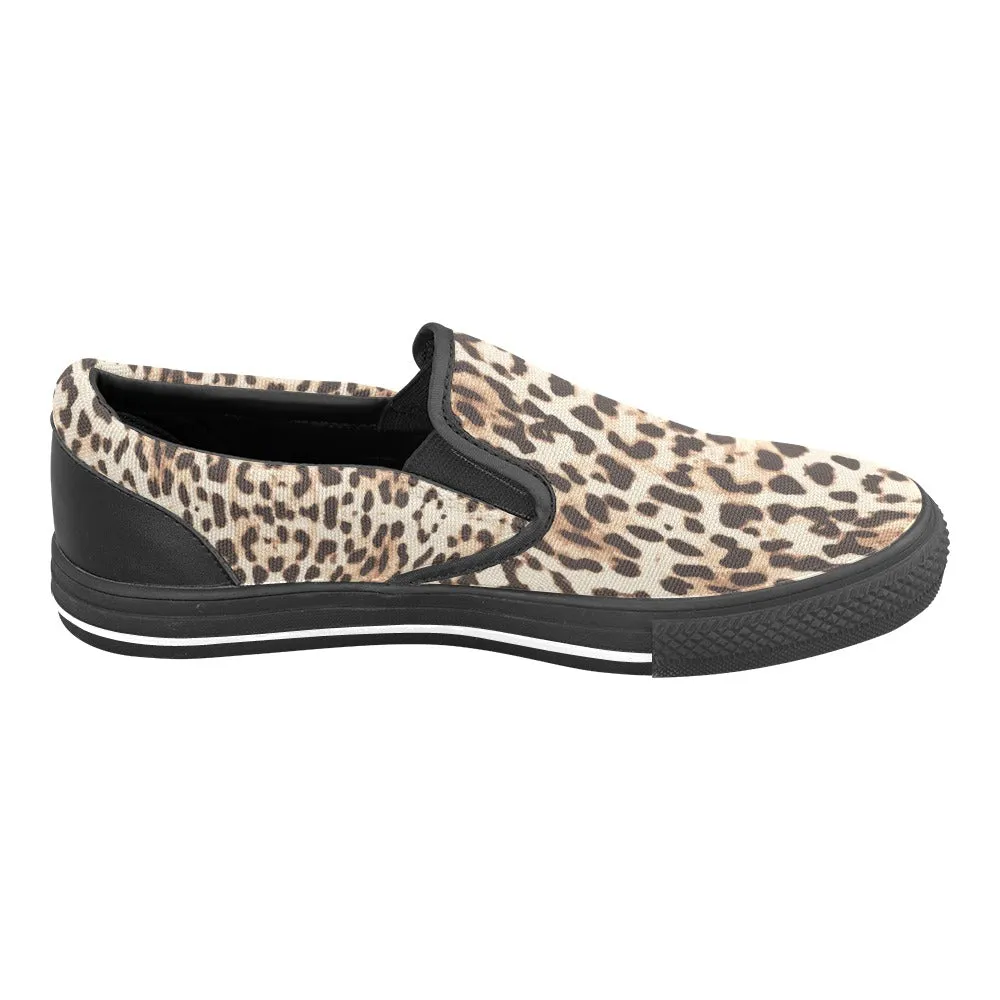 Cheetah Slip-on Canvas Women's Shoes