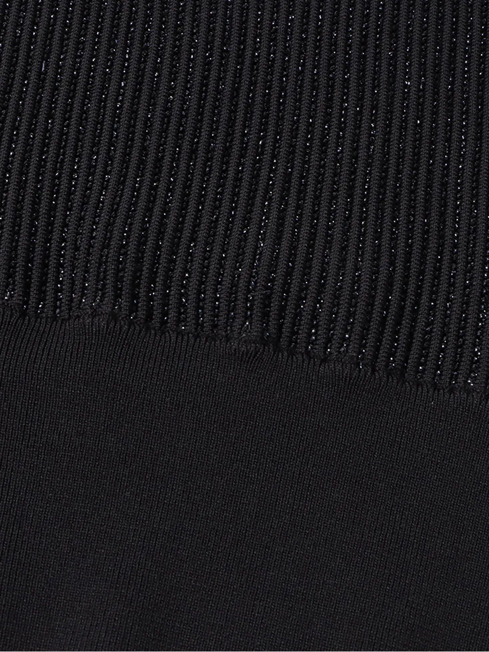 CHO Ribbed-knit Turtleneck Sweater in Black