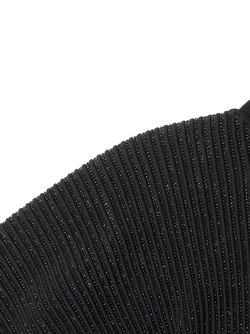 CHO Ribbed-knit Turtleneck Sweater in Black