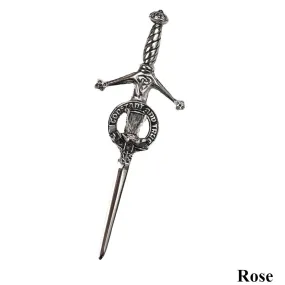 Clan Crest Kilt Pin - Rose