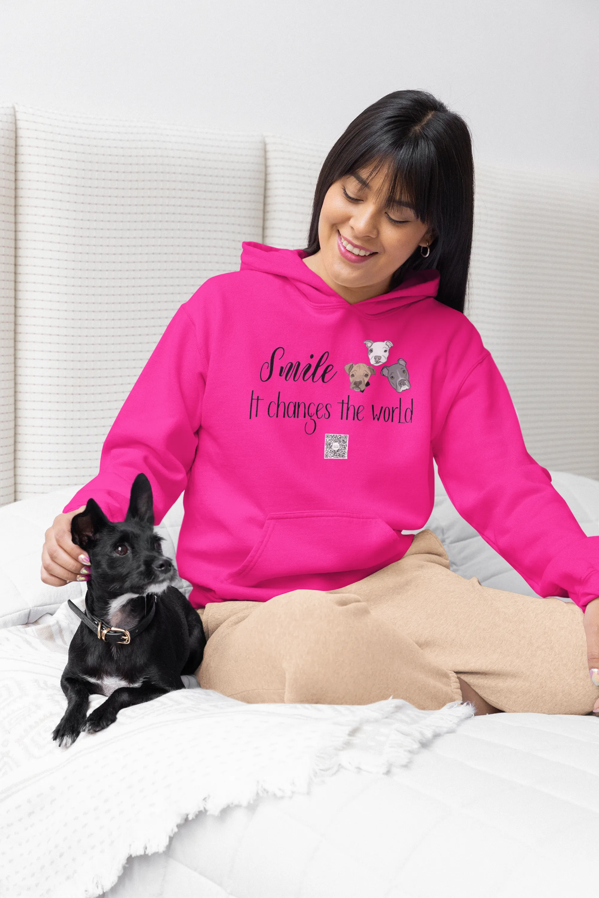 Cleft Pup Brigade Pullover Hoodie Smile (Available in several colors)