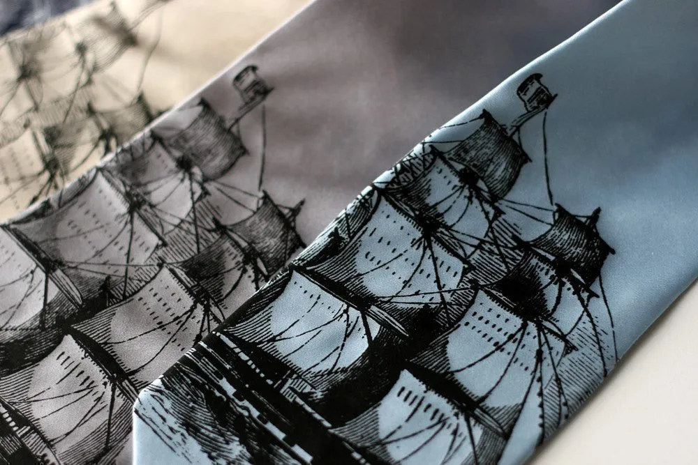 Clipper Ship Silk Necktie