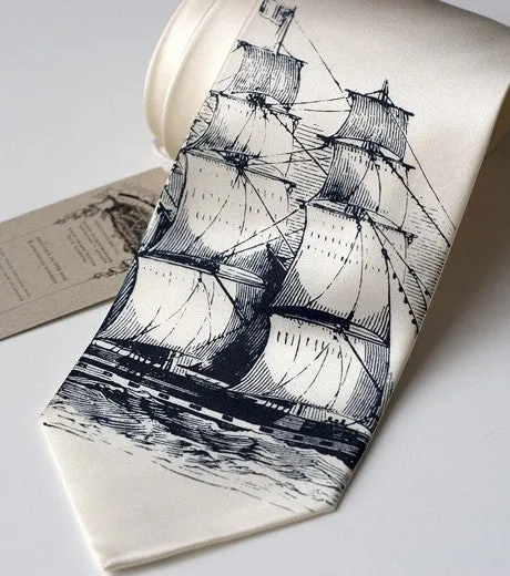 Clipper Ship Silk Necktie