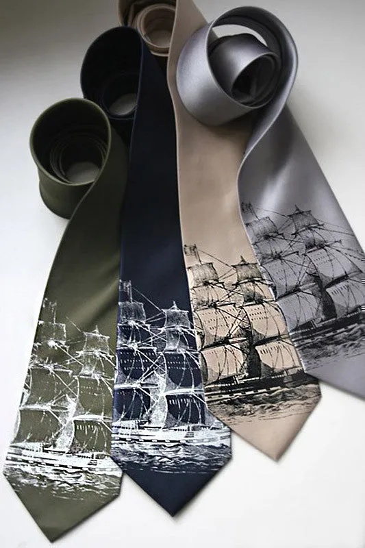 Clipper Ship Silk Necktie