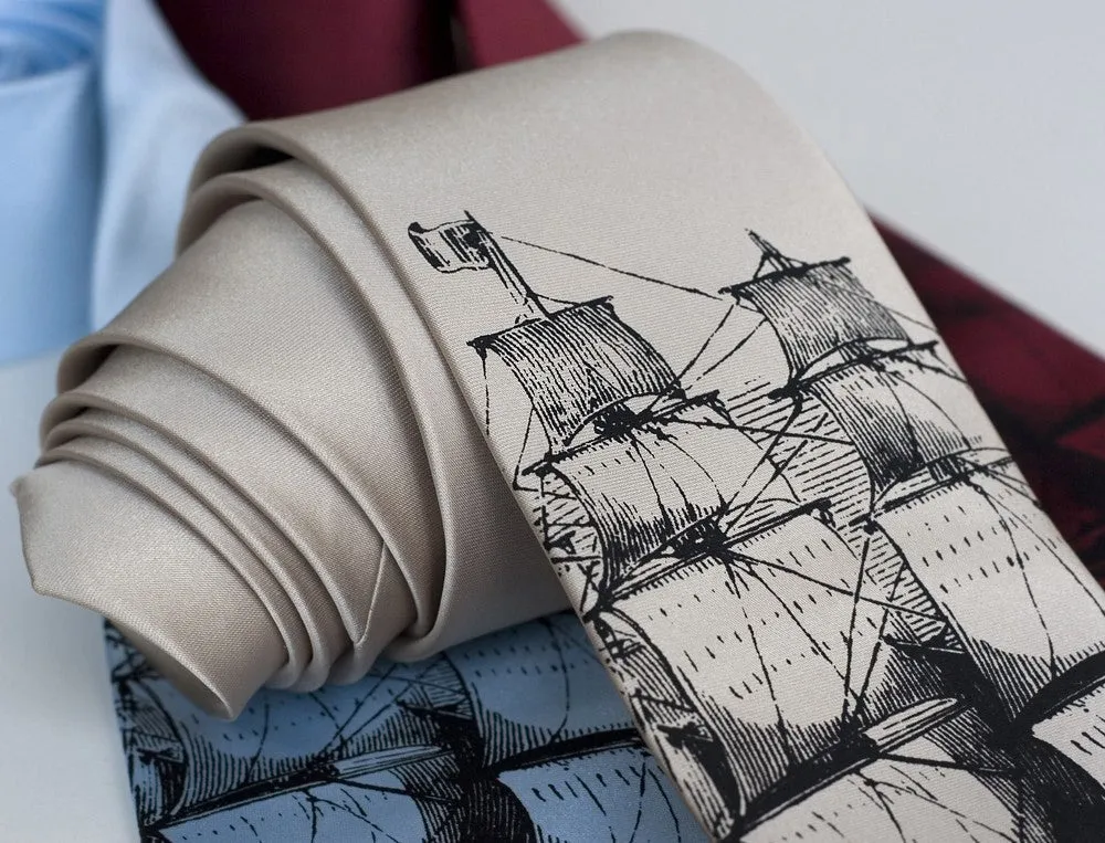 Clipper Ship Silk Necktie