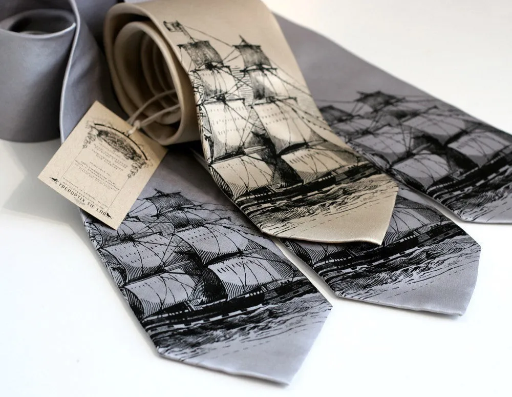 Clipper Ship Silk Necktie