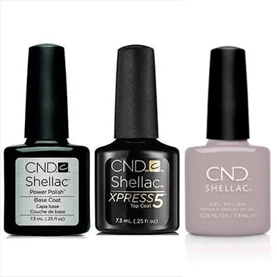 CND - Shellac Xpress5 Combo - Base, Top & Change Sparker (0.25 oz)